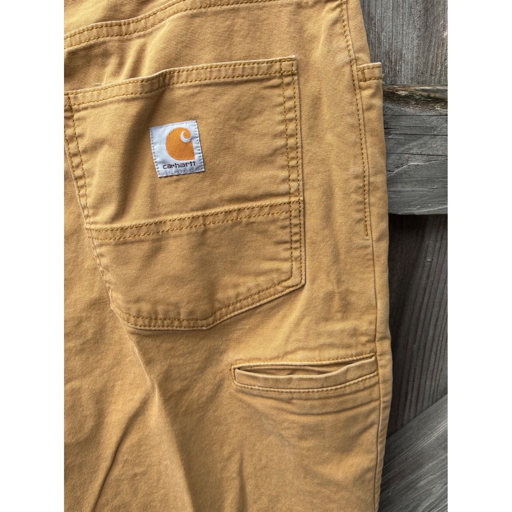 Carhartt Rugged Flex Relaxed Fit Canvas Work Pants BN2517-M Carhartt Brown 38x32